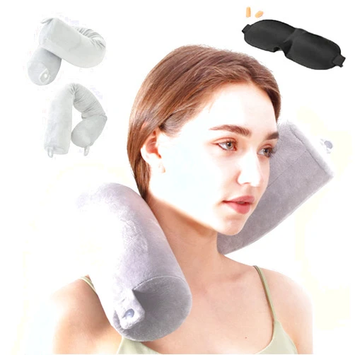 Hxcxrst Travel Pillow-Twist Memory Foam Neck Pillow Support Pillow, Used for Neck, Chin, Waist and Leg Support-Suitable fo Airplanes, Buses, Trains.