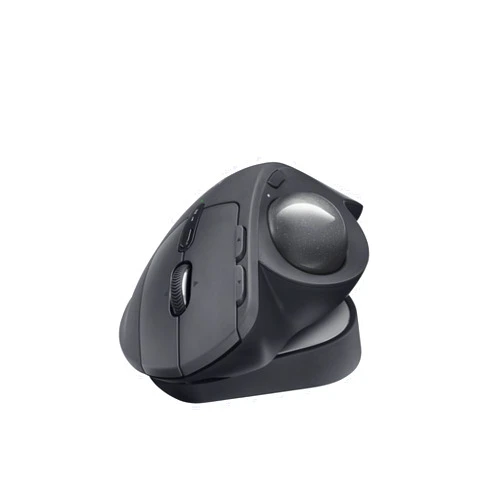 Logitech MX Ergo S Advanced Wireless Trackball Mouse, USB-C Rechargeable Wireless Ergonomic Mouse with Bluetooth and Encrypted Dongle, 6 Programmable Buttons, for PC/Mac