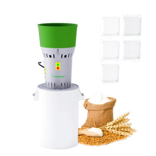 EVERYGROW Grain Mill Grinder Electric Corn Mill Grinder, Dry Grain Mill Grinder with Five Screens, 1000W Dust-free Grain Mill Grinder, 120V Wheat Mill Grinder Corn Mill Grinder 6.6 Gallons (25L)