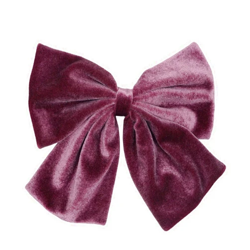 Spenlly 6.5 Inch Large Velvet Hair Bows Clip Big Hair Bow Alligator Clip Hair Barrettes Hair Accessories for Women Girls Kids Teens (Bean Paste)