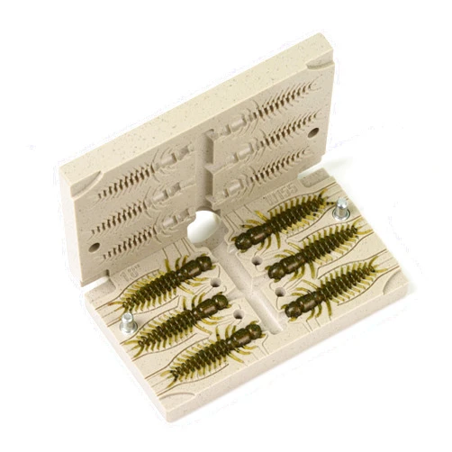 Fat Fish FatFish W155-6C Bait Mold Soft Plastiс Lure Making Injection Mold for Do-It Fishing Lures 1.8