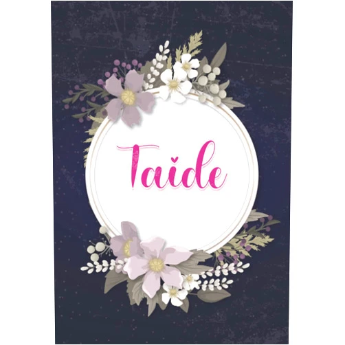 Anatolia Cara Tia Publishing Taide: Taccuino A5 | Nome personalizzato Taide | Regalo di compleanno per moglie mamma sorella figlia ... | Design: floreale | 120 pagine a righe, piccolo formato A5 (14.8 x 21 cm) (Italian Edition)