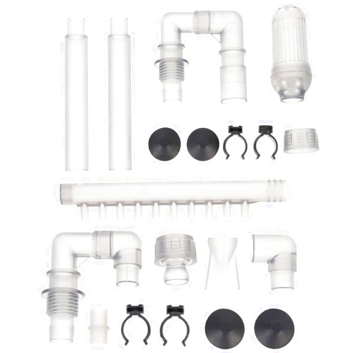 balacoo Aquarium Canister Filter Inlet Outlet Kit for 603b Fish Tank Outer Filter Accessory for 12mm Inner Diameter Aquarium Hose, 30X5.7X2.5CM, Grey