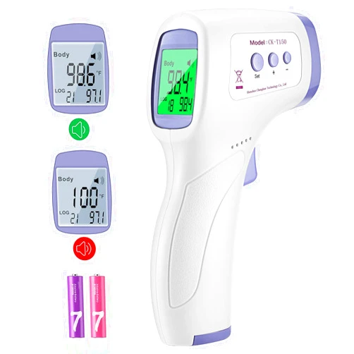 FISOUL Handheld Non-Contact Thermometer, Digital Forehead Thermometer with LCD Display for Room, Offices, Shops, School, Fast Measurement