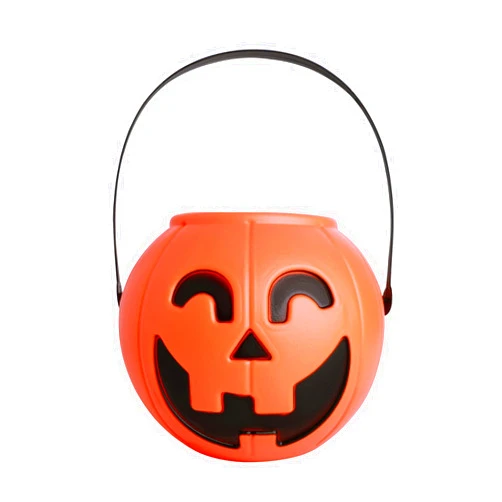 Xplanet Halloween Pumpkin Jack O' Lantern Candy Bucket 17cm Trick or Treat Bucket Halloween Decorations Party Favors Treat Container Gift Boxes