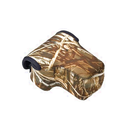LensCoat BodyBag Compact with Lens camouflage neoprene protection camera body bag case (Realtree Max4 HD)