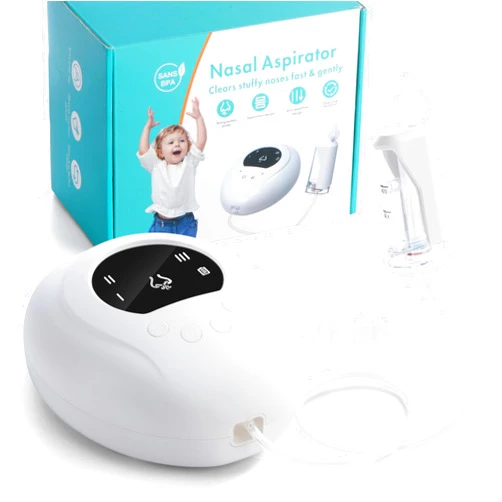 BALOME Nasal Aspirator for Baby, Hospital Grade, Electric Baby Nose Sucker with Adjustable 3 Levels Suction, BALOME Separate Design Baby Nasal Aspirator, Type-C Rechargeable BL01