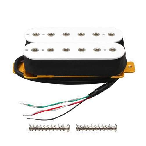 FLEOR Double Coil Guitar Humbucker Pickups Ceramic Neck Pickup for Electric Guitar Pickup-White