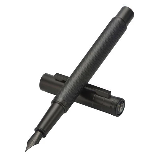 Asvine Black Forest Fountain Pen Fine Nib, Ink Cartridge Not Included, Classic Design with Converter and Metal Pen Case Set