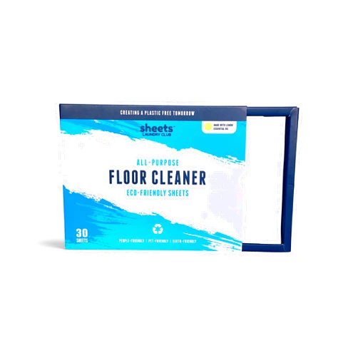 Sheets Laundry Club Liquidless Dissolvable Floor Cleaning Sheets (Lemon) Our Floor Sheets Use Plant-Based Cleaning Agents With biodegradable ingredients. 30 Sheets