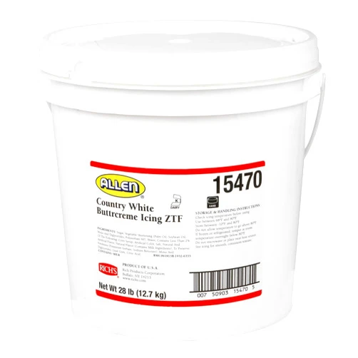 Rich's Allen Country White Buttercream Icing ZTF, 28 Pound (Pack of 1)
