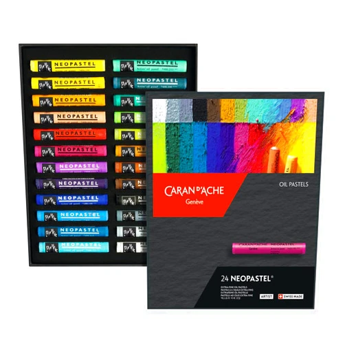 Caran D'ache Neopastel Oil Pastels Set Of 24 (7400.324)