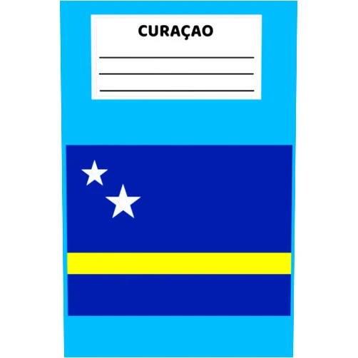 Man Veer Curaçao Flag College Ruled Notebook: Used as a Gift, as Travel Planner, as a Souvenir, as a Diary & for taking Notes by Travelers, Kids, Students, or ... Ruled Notebook with Glossy Cover Design