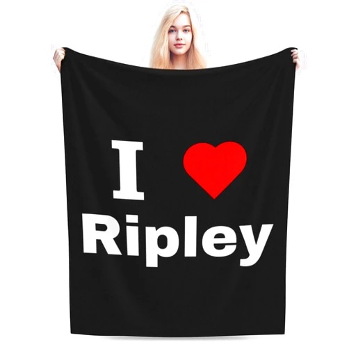 MULIHU I Love Ripley Throw Blanket for Couch Bed Sofa Blankets Super Soft Warm Cozy 60