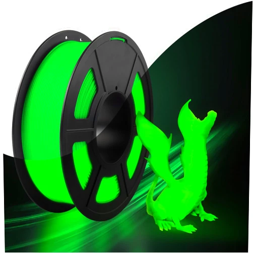 SUNLU Glow in The Dark PLA Filament, Neatly Wound Luminous PLA 3D Printer Filament 1.75mm Dimensional Accuracy +/- 0.02mm, Fit Most FDM 3D Printers, 1kg Spool (2.2lbs), (Green PLA, Glow Green)