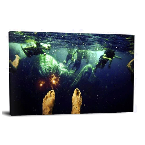 Cthulhu Poster Ocean Depth Sea Cool Wall Decor Poster Decorative Painting Canvas Wall Art Living Room Posters Bedroom Painting 12x18inch(30x45cm)
