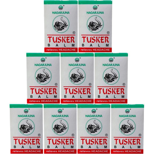 NAGARJUNA Tusker Balm (Pack of 9 x 10g)