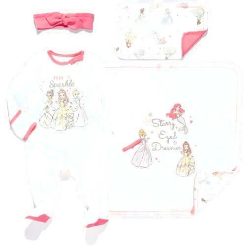 Disney Winnie the Pooh,Lion King,Pixar Monsters Inc. Baby Sleep N' Play Coverall Bib Blanket and Burp Cloth 4 Piece Set