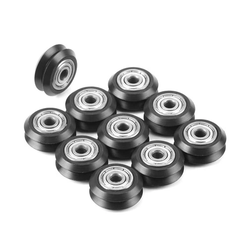 Sunicon 10pcs 3D Printer POM Pulley Wheels,Plastic Pulley Passive Round Wheel with Bearing Pulley