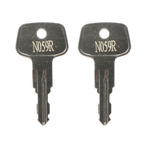RMSPO (2 Pack) N059R Replacement Keys Compatible with Thule Roof Racks, Cargo Boxes & Ski Carriers - Fits Lock Code N059R - Spare Key Set for N-Series Cylinders