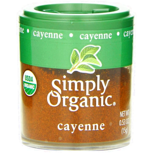 Simply Organic Ground Cayenne, Certified Organic | 0.53 oz | Capsicum annuum L.