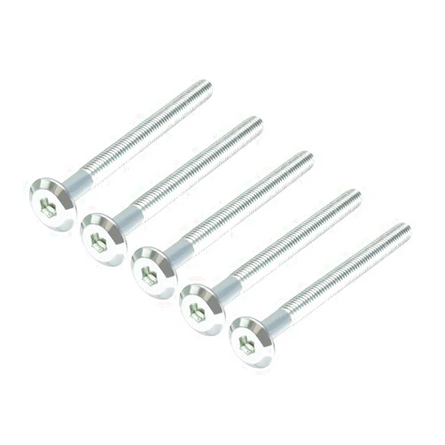 uxcell M6x70mm Furniture Bolts Hex Socket Screws 50mm Thread Length Zinc Plated 5pcs