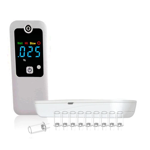 IBACheck Rechargeable Breathalyzer and Last 200 Test After Full Charged, 10 Memories and LED Display