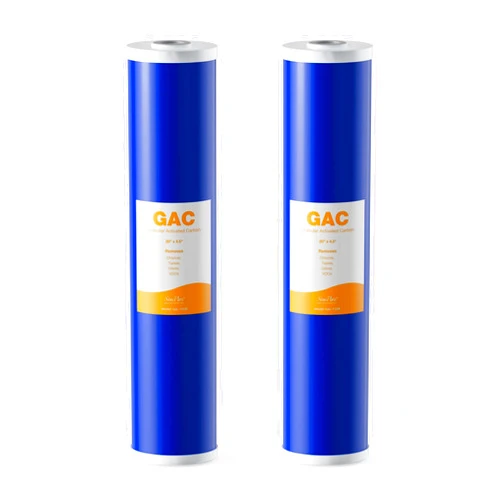 SimPure GAC Filter 20 x 4.5 inch Whole House Water Filter | Granular Activated Carbon Filter Replacement for DB20P, GAC-20BB, RFC20-BB (2 Pack)