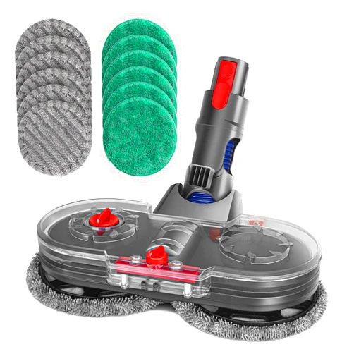 Jajadeal Mop Head for Dyson V15 V11 V10 V8 V7 Vacuum Cleaners, Electric Mop Attachment with Detachable Water Tank and 12 Reusable Mop Pads