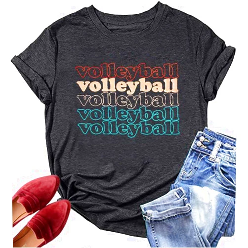MOUSYA Volleyball Mom Tee & Tops - Women's Player Gift Shirts with Graphic Designs