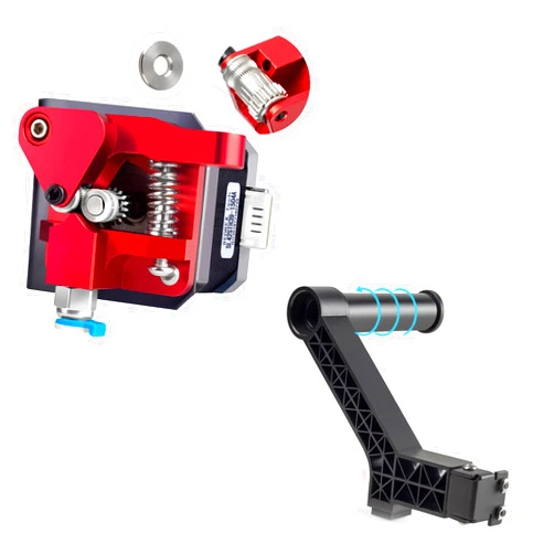 REDREX Dual Gear Ender 3 Extruder with Nema 17 Stepper Motor+Ender 3 Rotatable Filament Spool Holder Upgrade