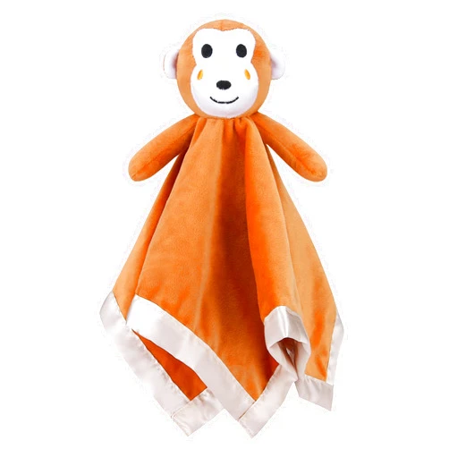 Pro Goleem Monkey Loveys for Babies, Soft Security Blanket Baby Snuggle Toy Newborn Stuffed Animals Baby Gifts for Boys and Girls, 16 Inch