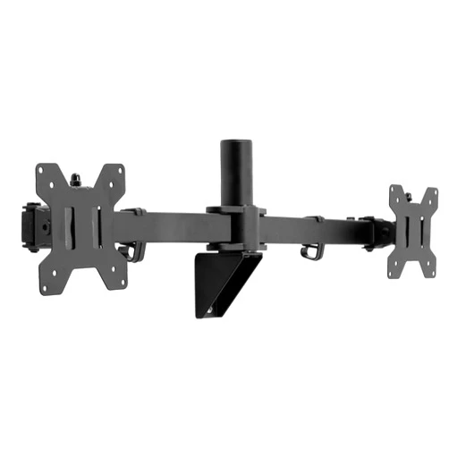 VIVO Premium Dual 21 to 32 inch LCD LED Monitor Wall Mount, Heavy Duty Telescoping Arms, Flush Wall Setup, Fits 2 Screens, Black, MOUNT-TS32B