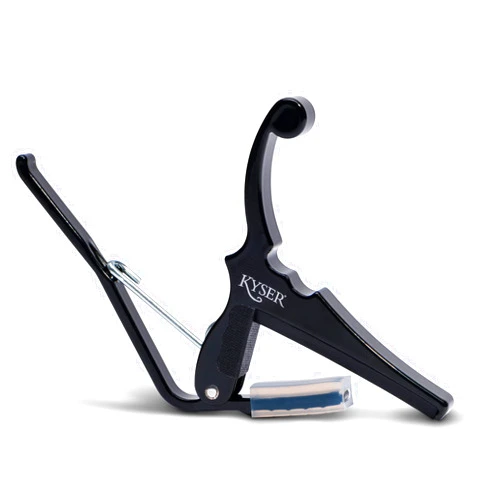 Kyser Quick-Change Capo for electric guitars, Black, KGEBA