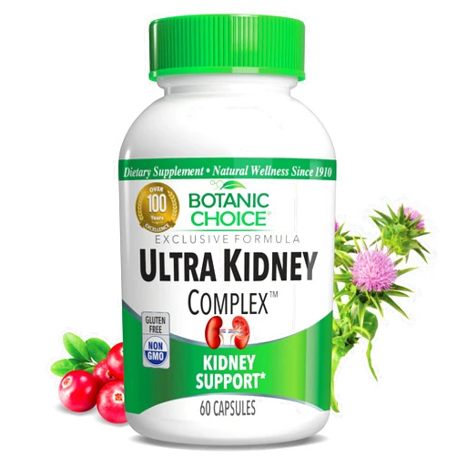 Botanic Choice Ultra Kidney Complex - Optimal Kidney Support with Milk Thistle, Green Tea & More- 60 Capsules