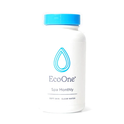 EcoOne Spa Monthly | Gentle All-Natural Spa Treatment | Conditioning Hot Tub, Pool, & Spa Cleaner | Above, In-Ground, or Inflatable Hot Tub Cleaner Stabilizes pH & Alkalinity, 8 Oz, (1-Pack)
