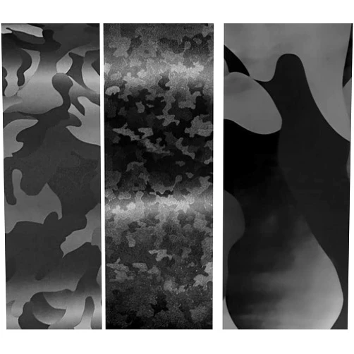 VViViD+ Black Stealth Pattern Camouflage Vinyl Wrap Sample Bundle(1ft x 5ft, Micro Pattern, Medium Pattern, Large Pattern) J-0