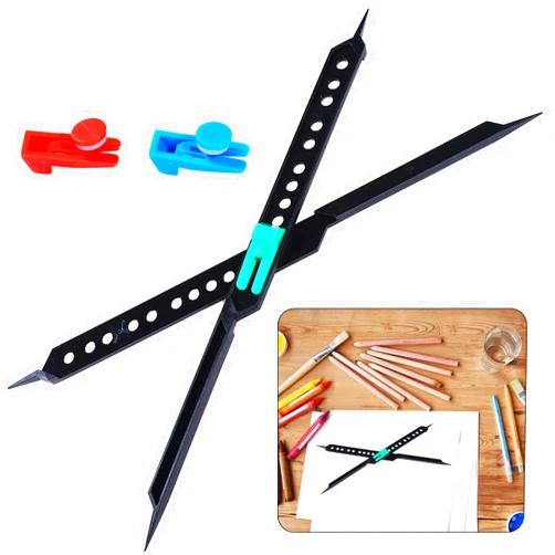 DIVSEA 10 Inches Drafting Tools Artist Proportional Scale Divider, Drawing Tool for Artists, Adjustable Caliper and Subject Scale Divider for Art Drawing Tools (Black)