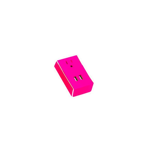 Cleer Gear Schatzii Wally Dual USB/DC Wall Charger - Retail Packaging - Magenta
