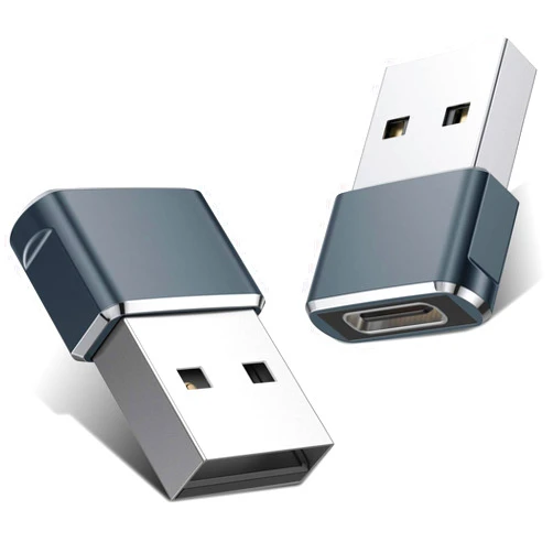 Basesailor USB to USB C Adapter 2Pack,USBC Female to A Male OTG Charger Type C Converter for Apple Watch Ultra iWatch 7 8 9,iPhone 15 14 13 Plus Pro Max,AirPods 3,iPad Air,Car,Samsung Galaxy S24 23,16
