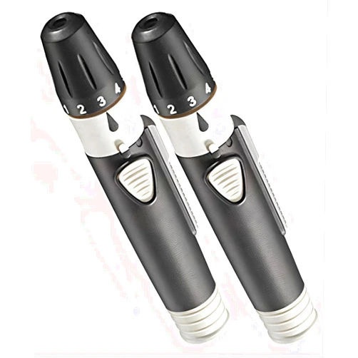 Generic Lancing Device with Lancet Ejector – 5 Adjustable Depth Settings | 1+1 Pack