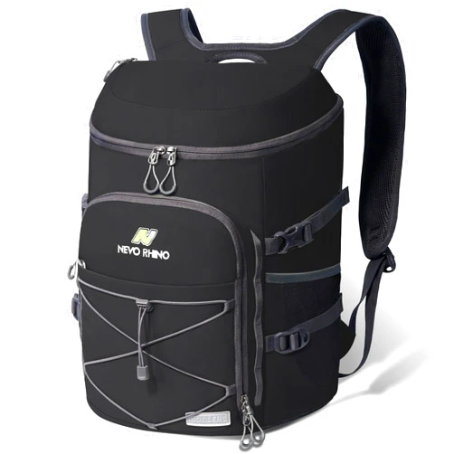 N NEVO RHINO Insulated Backpack Cooler - 36/54 Can Capacity, Waterproof Leak-Proof Lightweight Multi-Functional & Spacious， Ideal for Camping, Travel, Beach, Picnics， Lunch & Day Trips
