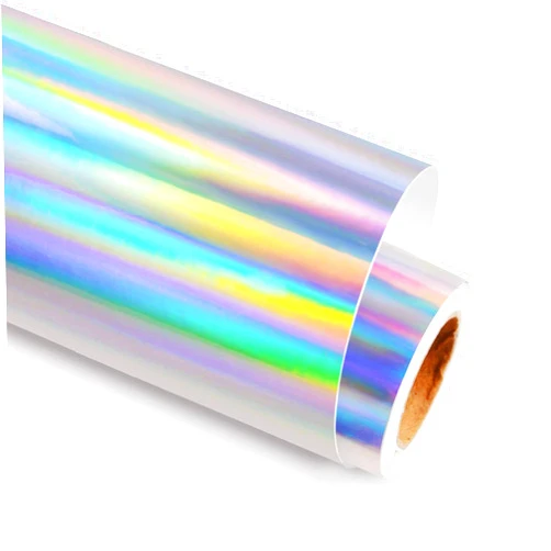 GIRAFVINYL Sliver Holographic Permanent Vinyl 12