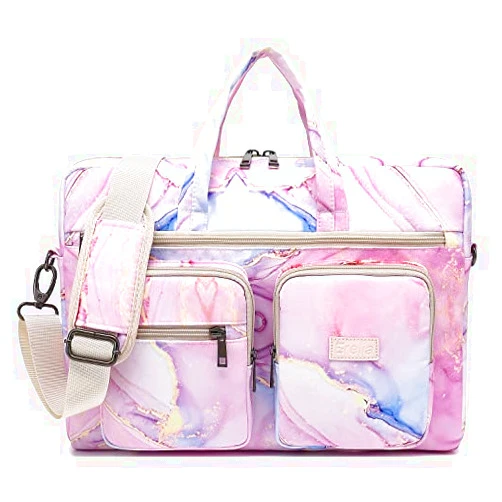 EZrelia Handbags 15-15.6 inch Laptop Shoulder Bag, for MacBook Pro 16, Hp Lenovo Dell 14 inch Waterproof Messenger Bag Case