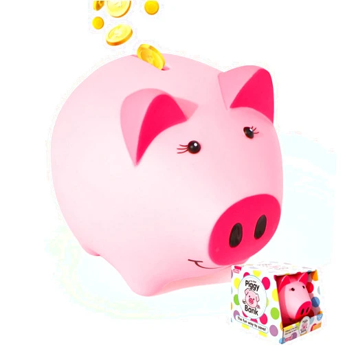 LAEBUILD Glow in The Dark Piggy Bank for Kids, Unbreakable Plastic Money Savings Box, Cute Coin Bank for Toddlers Boys Girls Birthday Gift