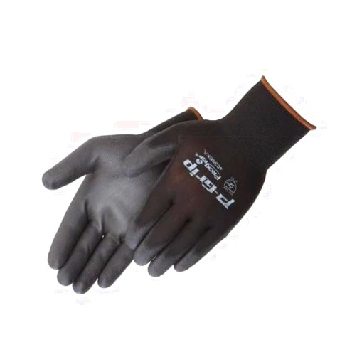 Liberty Glove & Safety Liberty P-Grip Ultra-Thin Polyurethane Palm Coated Glove with 13-Gauge Nylon/Polyester Shell, Large, Black (Pack of 12)