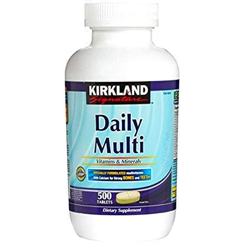 Kirkland Signature Daily Multi Vitamins & Minerals Tablets, 500-Count Bottle