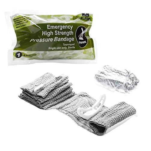 HSTSS Emergency Pressure Bandage Emergency Pressure Bandage (Israeli Type) 4 inch Each