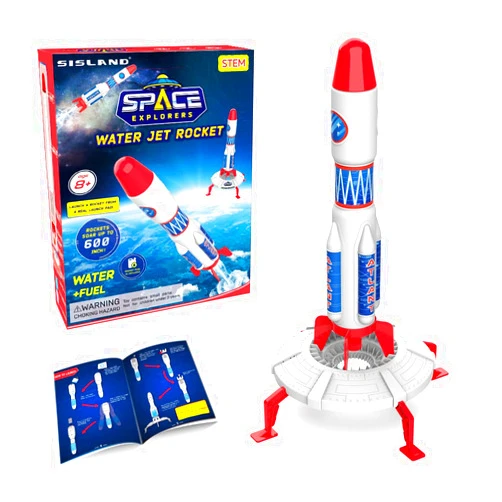 Sisland Water Rocket Science Kit for Kids 8-12 | Build Your Own Rocket Starter Kit | Toy Rocket Launcher for Kids