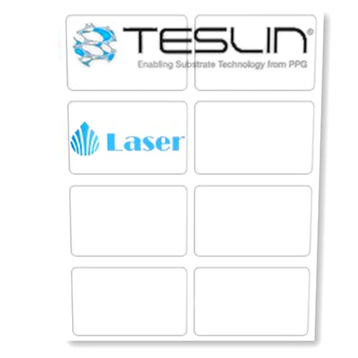 EasyIDea Teslin® Synthetic Paper- for Laser Printers - Micro-Perforated 8-up - 10 mil | 10 Sheets